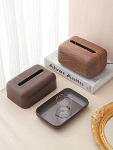 1 hộp đựng khăn giấy hình kẹo bông, giá đựng khăn ăn vân gỗ, hộp đựng đồ đa năng sáng tạo thích hợp cho phòng khách, có hộp đựng đồ điều khiển từ xa - Nhiều màu - Xem 10