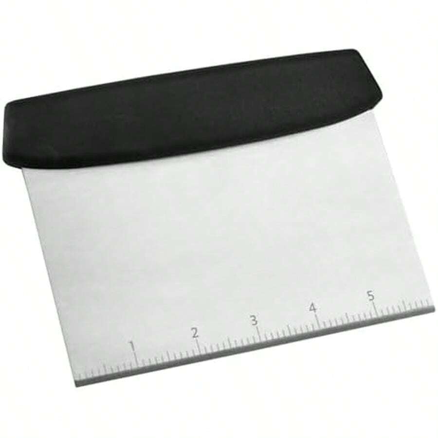 Dough Cutter, 6.6 Inch Stainless Steel Dough Scraper With Scale For Cutting Of Pizza, Cake And Dough (1) - 1 - View 1