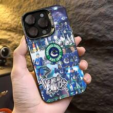 Diseño azul, verde y hockey de los Canucks. Este elegante estuche es compatible con Samsung, Apple, VIVO, OPPO, , Transsion, ,  y Honor. Fabricado en silicona TPU, ofrece protección contra golpes y caídas, además de una sensación superior. Es un regalo ideal para familiares, amigos y seres queridos, y una opción perfecta para San Valentín y Año Nuevo. - Negro - Ver 4
