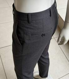 Men's Tailored Dress Pants - 深灰色 - 查看 6