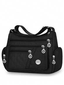 Large-Capacity Travel Single-Shoulder Nylon Mother Bag, Versatile Oxford Cloth Crossbody Bag, Women's Spring Mid-Aged Bag - Multicolor - View 8