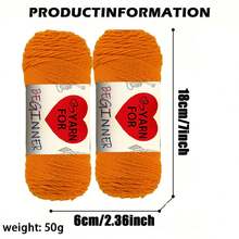 3 cuộn len acrylic 8 sợi, mỗi cuộn 150g, 100%, thích hợp cho các dự án móc len DIY như khăn quàng cổ, mũ, búp bê, giày dép và các sản phẩm thủ công khác, rất phù hợp cho người mới bắt đầu. - sợi 8 lớp - Xem 5