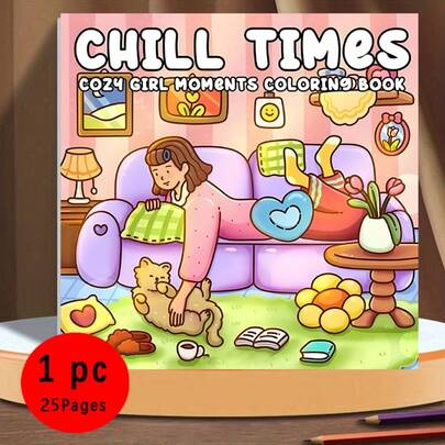 New Upgraded Deluxe Edition "Relaxation Coloring Book", Thicker Paper, Size 20.5*20.5cm. Suitable For Couples And Families, Great For Parties, Valentine's Day, Birthdays And Other Holidays. 22 Pages, Painting And Learning Supplies, Coloring Book, Learning Supplies, School, Christmas, Halloween, Birthday, Back To School Gifts, Coloring Book.