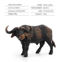 Realistic Farm Animal Model - Water Buffalo, Mini Bull, Rhinoceros, Yak - Early Education Toy, Romantic Couple Game, Cat Gift, Women/Men's Game, Christmas, Toy, Demon, Interactive, Party Game, Birthday/Holiday/Perfect Gift - Multicolor - View 18