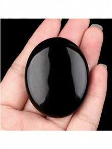 38x48mm Natural Crystal Oval Massage Stone, SPA Hot Compress Stone For Essential Oil Therapy - Oval Polished Stone - View 19