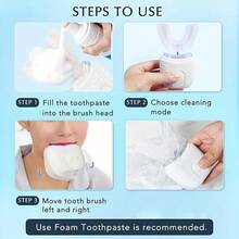 3-Mode Electric Toothbrush For Adults - Automatic Electric Toothbrush With Soft Bristles, Smart Timer, Ideal Electric Toothbrush, Birthday/Christmas Gift, 300mAh - Multicolor - View 6