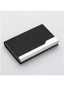 Portastarjetas de visita de gran capacidad, organizador de caja de PU, portátil para oficina, feria comercial, útiles escolares, de vuelta a la escuela - Tarjetero de cuero - Ver 45