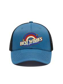 New Retro American Letter Print Baseball Cap, Unisex Breathable Sun Protection Trucker Hat, Outdoor Casual Hip Hop Modern Mesh Cap - Multicolor - View 17