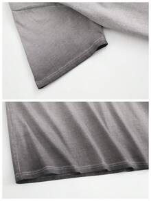 Men's Grand Canyon National Park Pattern T-Shirt -100% Cotton, Short Sleeved, Round Neck, Summer Casual Outdoor Clothing, Machine Washable  Christmas Gifts For Men Mens Gifts - 髒洗灰色 - 查看 4