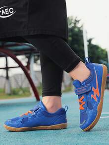 Women's Ping Pong Shoes, Shock Absorbing Professional Sports Shoes, Breathable Running Casual Badminton Shoes, Tennis Sports Training Shoes With Non-Slip Rubber Sole, Breathable Tennis Shoes, Size 29-38 - Blue - View 5