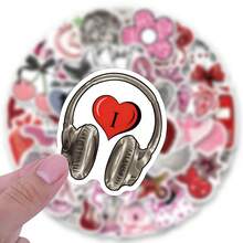 60 PCS Y2K Series Stickers Deluxe Collection | High-Aesthetic Stickers | Multi-Scene Adhesive: Compatible With Computers, Laptop, Tablet, Skateboards, Luggage, Guitars, Helmets, Insulated Cups, Journal Collage, Gift Wrapping Stickers, Art & Crafts - Random Style - View 5