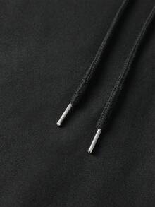 Men's Fashionable Casual Minimalist Printed Tank Top, Summer - Black - View 4