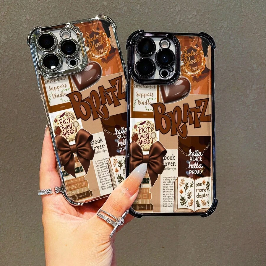 1 Stück, Schmetterlingskraut-Herzmuster, einfaches, stilvolles, quadratisches Handyhülle für iPhone 11/12/13/14/15/17/Air/Pro/Plus/Pro Max und Galaxy S22/S223/S84/S25/Ultra/FE/EDGE. Geeignet als Geschenk für Freunde oder Valentinstagsgeschenke. - Verschiedenfarbig - Übersicht 1