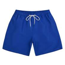 Men's Beach Shorts Men's 4-Inch Shorts Beach-Ready Splash-Resistant Shorts Essential Sports & Leisure Travel Pants - Xanh đậm - Xem 6