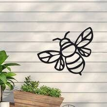 1pc Metal Enchanting Bee Hive Sign Set - Farmhouse Chic Metal Wall Art - Durable Iron Craft For Lovers Nursery - C - View 10