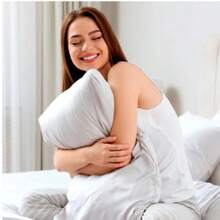 6-Pack Zippered Quilted Pillow Protectors – 100% Cotton – Easy Care – MADE IN TURKEY - White - View 5