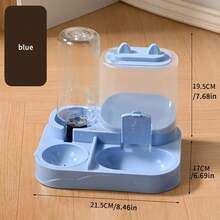 2-In-1 Non-Electric Automatic Cat Feeder And Water Dispenser - Easy To Clean Cat Plastic Pet Bowls, Cat Bowls, Dog Water Dispenser, Kitten Water Dispenser, Food Dish, Pet Bowl Supplies - 500ml - View 13