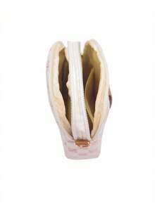 Unisex Casual Plaid Shoulder Crossbody Bag, Stylish Small Square Messenger Bag For Business - White - View 7