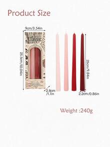 4 支装 10 英寸螺旋蜡烛 - 无香长燃装饰蜡烛，莫兰迪渐变长烛台，浪漫家居、婚礼、烛光晚餐无烟彩色烛台，适用于节日、婚礼和餐厅 - 多款 - 查看 2