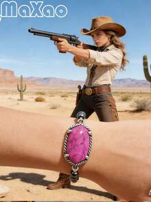 1件复古波西米亚西部风格多色宝石珍珠手链，适合日常佩戴或派对场合 - C款0.4公分珠配多顏色石頭的手鍊 - 查看 2