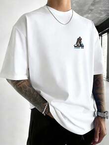 Men T-Shirts - 白色 - 查看 2