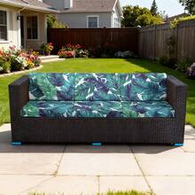 6pcs Printed Stretch Sofa Cushion Covers, Outdoor Patio Seat Cushion Protectors, Suitable For Modern Daily Use Indoors And Outdoors - nhiều màu - Xem 6
