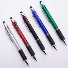 4-Color Ballpoint Pen Multi Colored Pens In One Medium Point 1.0mm Touch Screen Stylus 5-Count - 5個裝 - 查看 6