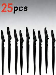 50/40/30/20/10/4件套长柄眉毛修剪器，男女通用面部剃刀，锋利脱毛刀，光滑肌肤面部工具，符合人体工程学的长柄眉毛修剪器，带保护套的锋利脱毛刀，赠品，旅行，平价好物，旅行必备 - 彩色 - 查看 20