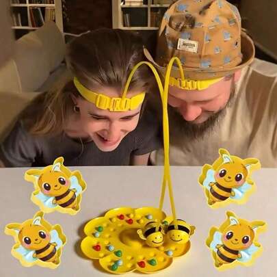 1盒蜜蜂采集蜂蜜游戏 - 多人互动棋盘游戏、竞技派对游戏、成人游戏、趣味团体活动，情人节、生日和节日的完美礼物