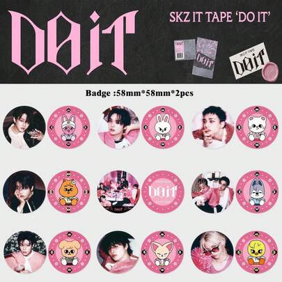 KPOP STRATKID SK Album Cute Pins Fans Merch Goods