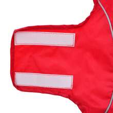 vidaXL Hunde Regenmantel Mit Reflexstreifen Polyester Rot M - Yellow - View 10
