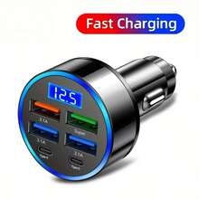 快速充电手机车载充电器，双PD USB母头转公头车载插头，≤36V，多功能，带车载适配器，情人节礼物，送给他的绝佳选择 - 均碼 - 查看 9