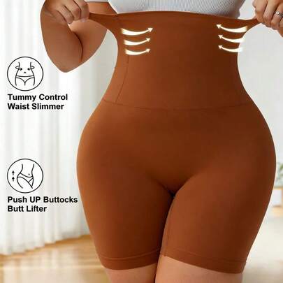 Quần short định hình cạp cao chống cuộn, quần short bó sát nữ với cạp chun thoáng khí, thoải mái cho thể thao, tập thể dục, đạp xe mùa xuân.
