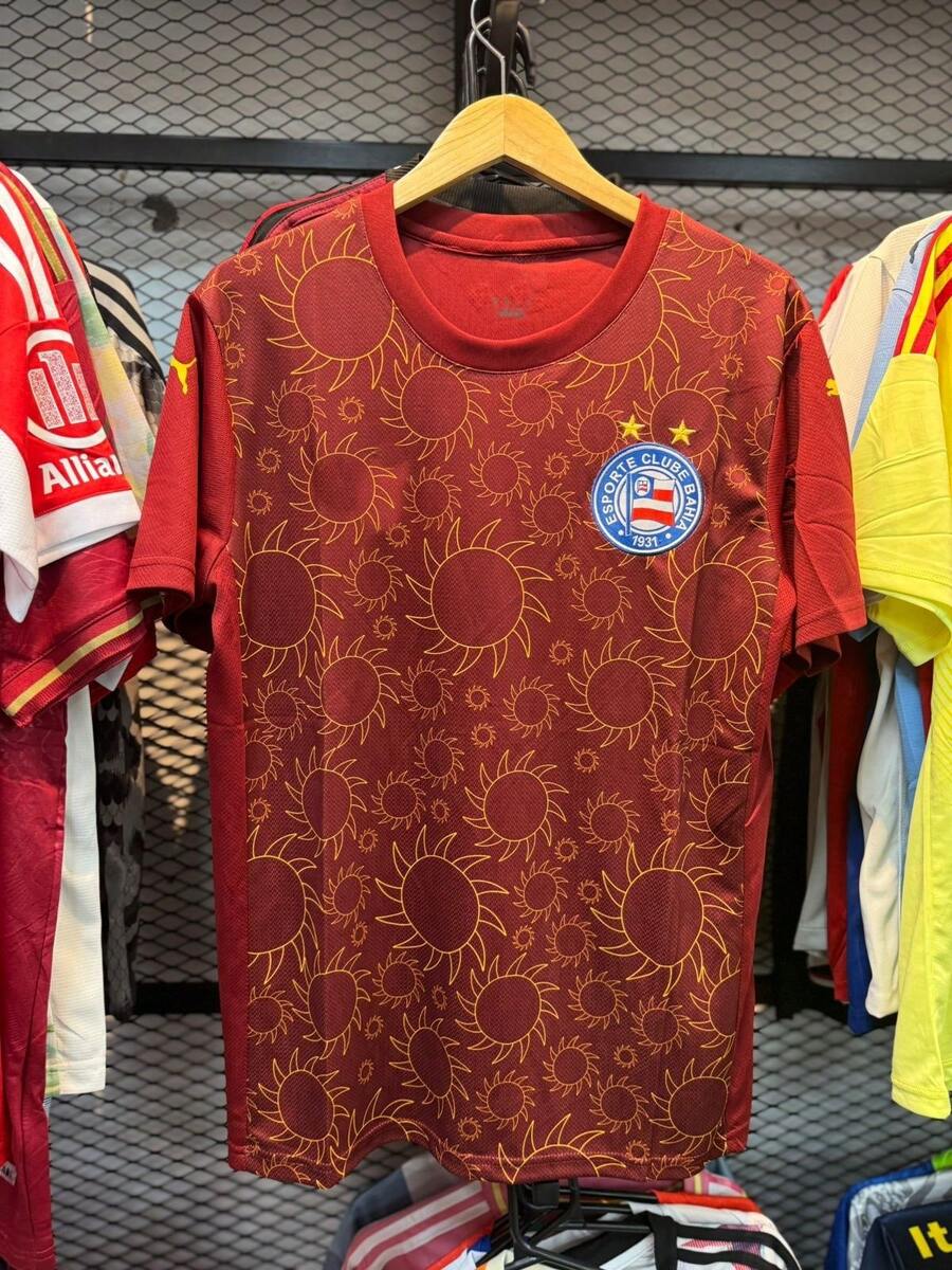 Bahia Sol Soccer Jersey, 2025 Fan Shirt, Red Uniform 3 - 紅色 - 查看 1
