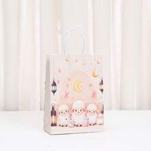 25pcs/12pcs/6pcs Eid Al-Adha Happy Party Gift Bags, Retail Store Packaging Bags, Moon Festival Gift Packaging Bags, Party Gift Tote Bags, Party Gift Bags, Birthday Party Wedding Sheep Themed Gift Bags - Multicolor - View 8