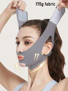 Women's Gray/Pink Reversible Bandage, Suitable For Daily Wear. This Seamless V-Shaped Sleep Mask Is Perfect For Home Sleep And Rest. You Can Wear It When Watching TV, Exercising Or Relaxing. - Multicolor - View 11