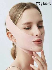 Women's Gray/Pink Reversible Bandage, Suitable For Daily Wear. This Seamless V-Shaped Sleep Mask Is Perfect For Home Sleep And Rest. You Can Wear It When Watching TV, Exercising Or Relaxing. - Multicolor - View 12