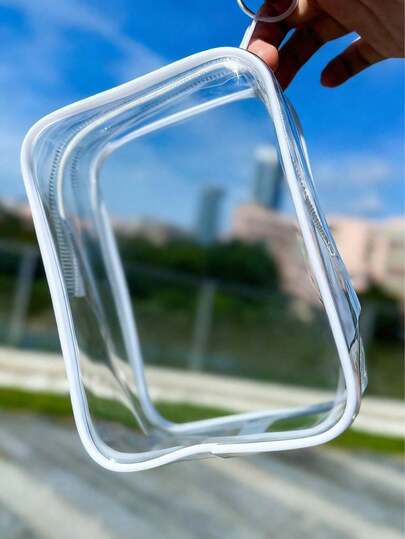 4个/3个/2个/1个透明3D娃娃收纳袋，毛绒娃娃收纳袋，化妆包，旅行挂包，夏季旅行必备，旅行配件，整理收纳袋