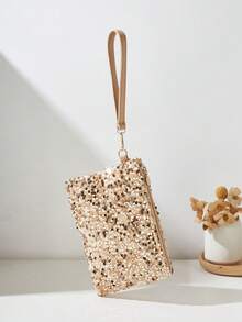 Sequin Women's Envelope Bag, Small Handbag, Clutch, Phone Pouch, Coin Purse - Multicolor - View 16