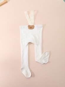 1件婴儿简约可爱卡通纯棉打底裤，适合婴儿日常穿着 - 彩色 - 查看 8