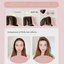 Fluffy Ribs Arc High Skull Large Curved Comb Female And Male Curly Hair Ribs Comb Wide Teeth Smooth Hair Massage Comb - 粉色 - 查看 6