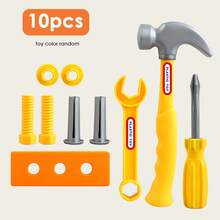 10/19/30 piezas Juego de caja de herramientas familiar, Destornillador y herramientas realistas, Juguetes para niños y niñas, Juego interactivo en el hogar, Regalo de cumpleaños - Multicolor - Ver 7
