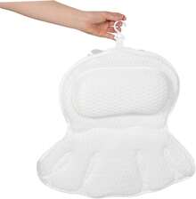 Genérico Cojín de Baño con Ventosas Almohada Ergonómica para Bañera Acolchado Lavableáquina para de y Espalda para Relajación Baños y SPA - 1 - Ver 5
