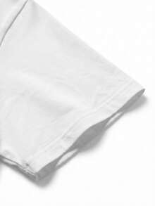 Áo thun nam tay ngắn in hình ngựa phi nước đại và chữ, thích hợp mặc hàng ngày, đi nghỉ mát, unisex. - trắng - Xem 6