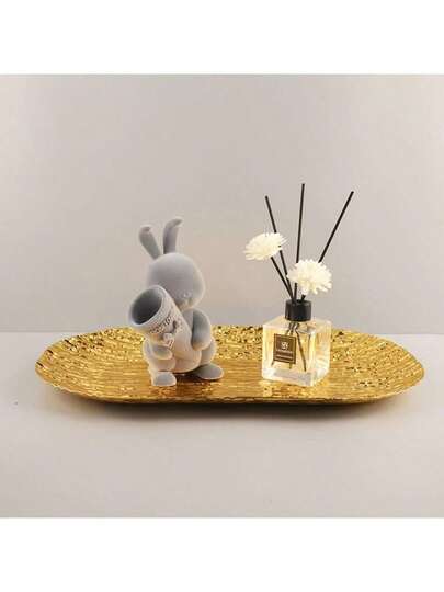 1 Khay kim loại kiểu Châu Âu hiện đại - Thiết kế hoa văn đối xứng thanh lịch, khay trang trí bằng gang đúc nặng. Thích hợp cho các bữa tiệc, đám cưới, sinh nhật, Lễ Tạ ơn, Giáng sinh, phòng khách, bàn ăn và nhà bếp - Điểm nhấn cho trang trí nhà cửa và tiếp khách. Chế tác tinh xảo, lựa chọn tốt nhất cho Giáng sinh, khay phục vụ/lưu trữ.