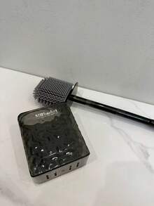 فرشاة تنظيف المرحاض من السيليكون بنمط الجليد - قطعة واحدة، فرشاة تنظيف المرحاض 360 درجة بدون زوايا ميتة، فرشاة تنظيف عميقة للحمام - فرشاة المرحاض - مشاهدة 6