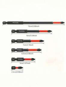 Magnetic Non-Slip Drill Bit Set, Multiple Sizes: S2 Steel & Impact Drill Bits, Suitable For Electric & Manual Drivers, Non-Slip Magnetic Drill Bit Set - Multicolor - View 14
