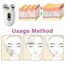 Electric Face Neck Lifting Machine Facial Massager Roller V-Face Roller Massager Beauty Device 450mAh - Multicolor - View 6