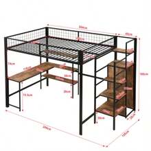 Bed Frames - Black+Brown - View 2
