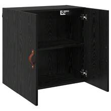 vidaXL Wandschrank Schwarz Eichen-Optik 60 X 31 X 60 Cm Holzwerkstoff - nero - Visualizzare 5